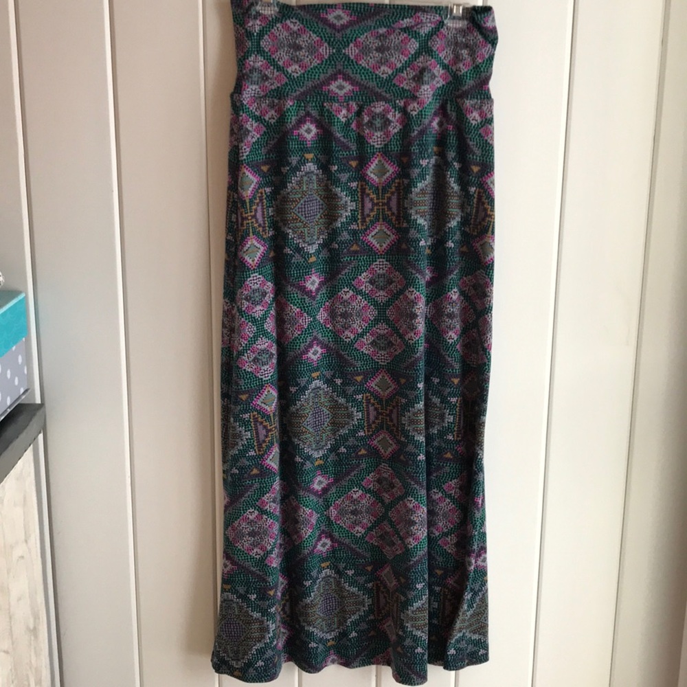 Mossimo Supply Co. Multicolor Geometric Maxi Skirt